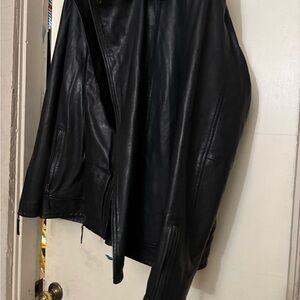 Moonshine spirit men leather jacket